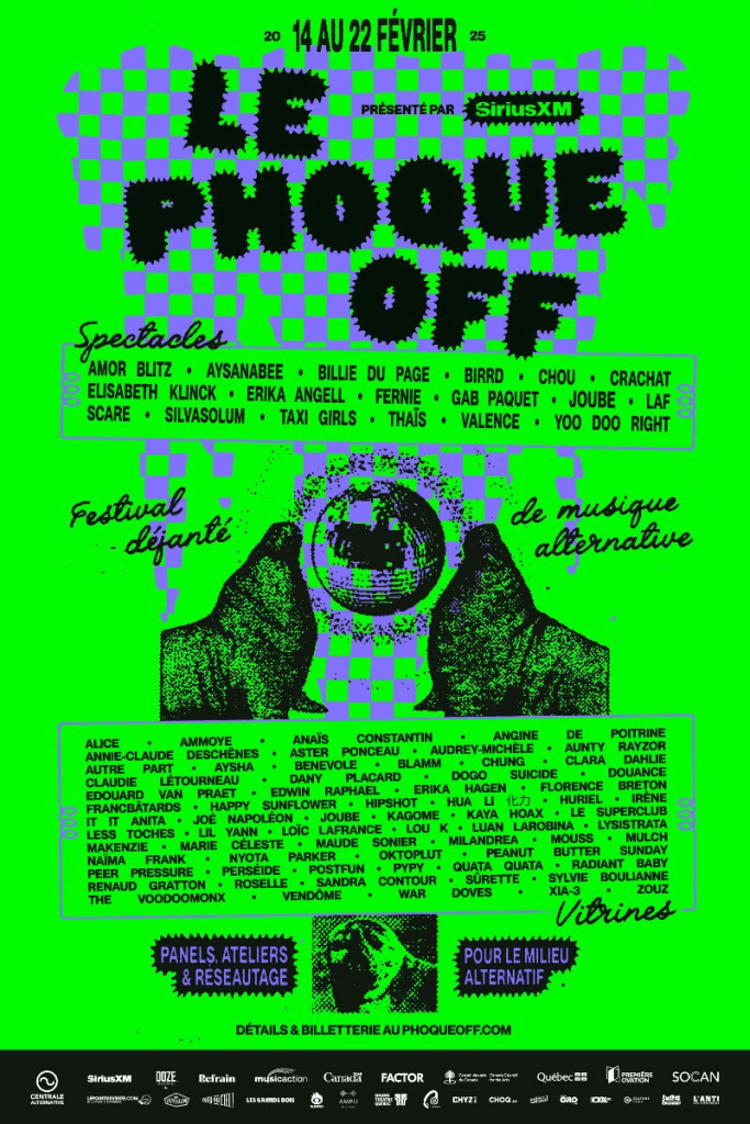 The complete lineup for Le Phoque Off 2025