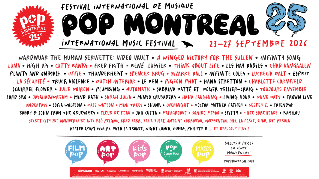 POP Montreal Unveils First Names for its 25th Anniversary Lineup